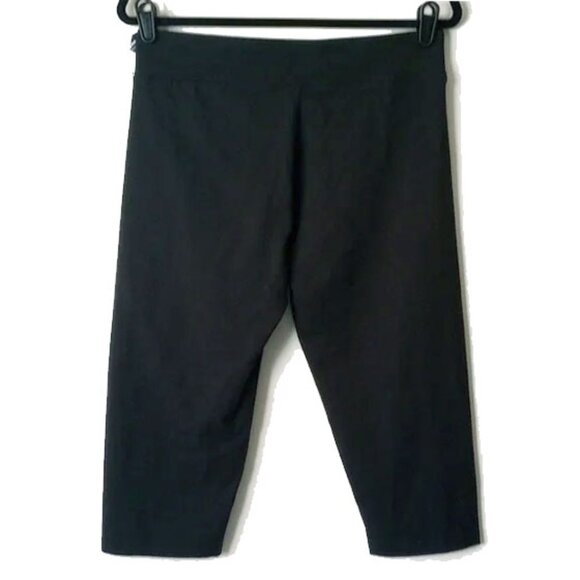 NWT Fishers Finery EcoFabric 18" Yoga Capri Leggings L Black Organic Cotton - Picture 3 of 8